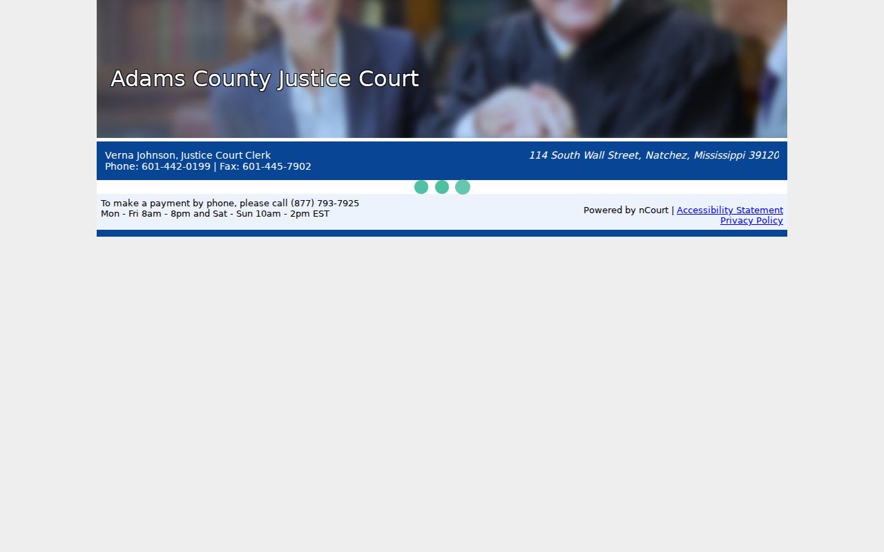 Adams County traffic court records NCourt payment route